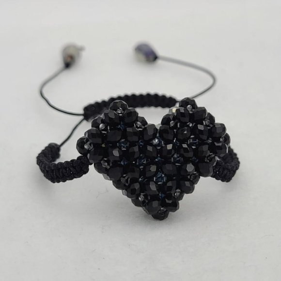 Heart Crystal Adjustable Bracelet - Picture 3 of 6